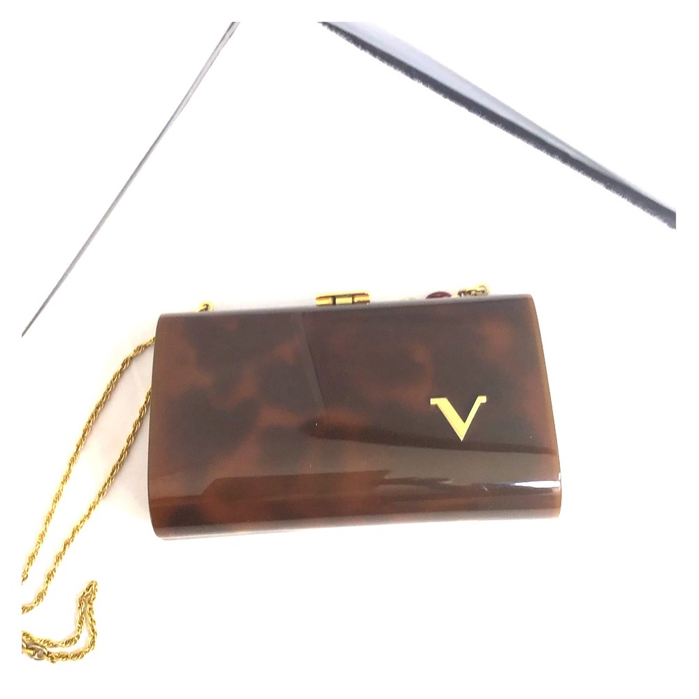 Tortoise shell shoulder bag vintage